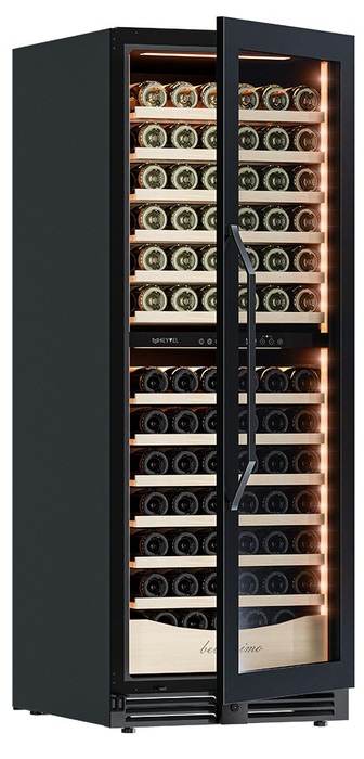Встраиваемый винный шкаф 101-200 бутылок MEYVEL MV141PRO-KBT2, цвет черный - фото 7