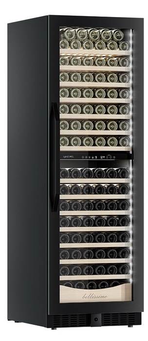 Встраиваемый винный шкаф 101-200 бутылок MEYVEL MV163PRO-KBT2, цвет черный - фото 3