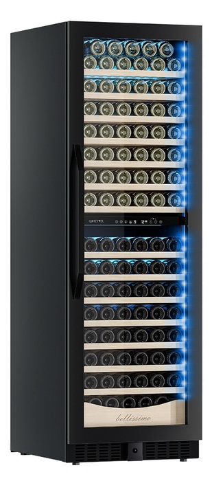 Встраиваемый винный шкаф 101-200 бутылок MEYVEL MV163PRO-KBT2, цвет черный - фото 4
