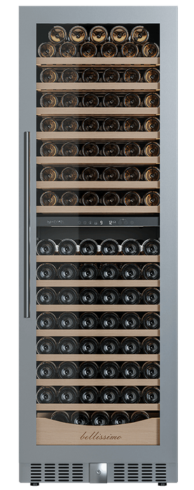 Встраиваемый винный шкаф 101-200 бутылок MEYVEL MV163PRO-KST2, цвет серый - фото 4
