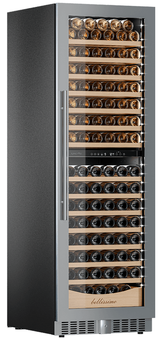 Встраиваемый винный шкаф 101-200 бутылок MEYVEL MV163PRO-KST2, цвет серый