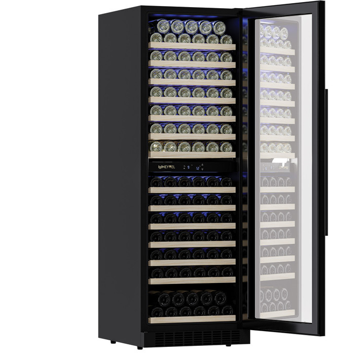 Встраиваемый винный шкаф 101-200 бутылок MEYVEL MV163-KBT2, цвет черный - фото 2