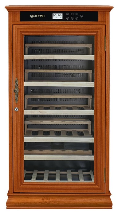 Отдельностоящий винный шкаф 51-100 бутылок MEYVEL MV69-WA1-C (Almond), цвет коричневый