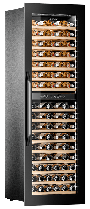 Встраиваемый винный шкаф 51-100 бутылок MEYVEL MV83-KBB2, цвет черный
