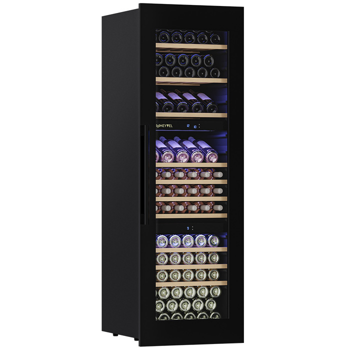 Встраиваемый винный шкаф 51-100 бутылок MEYVEL MV89-KBB3, цвет чёрный - фото 2