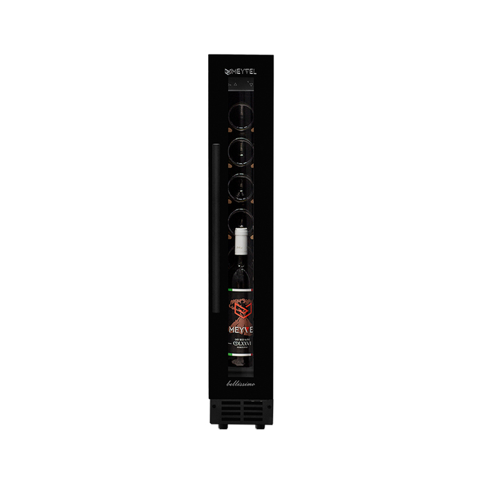 Встраиваемый винный шкаф до 12 бутылок MEYVEL MV8-KBT1, цвет черный