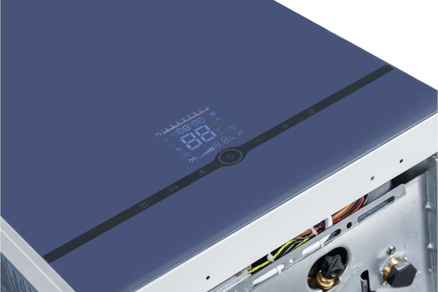 Настенный газовый котел MIZUDO M24Т OpenTherm голубая панель управления - фото 3