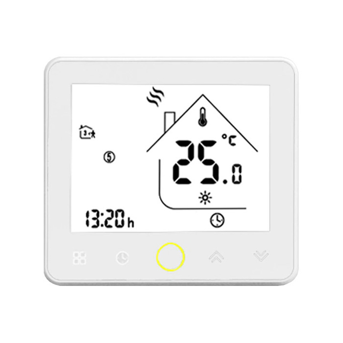 умный термостат wifi ps link bht 002 16а для теплого пола черный Терморегулятор для теплого пола MOES BHT-002-GBLWW