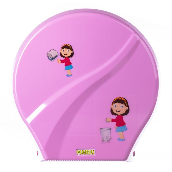 Диспенсер для туалетной бумаги Mario Kids 8165 Pink, цвет розовый