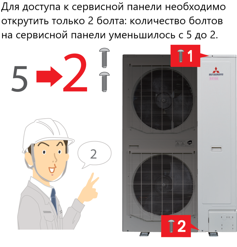 Наружный блок VRF системы 20-22,9 кВт Mitsubishi Heavy