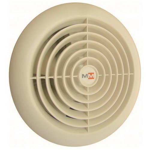 Вытяжка для ванной диаметр 100 мм Mmotors ММ 100 круглый 60 м3/ч кремовый, цвет бежевый
