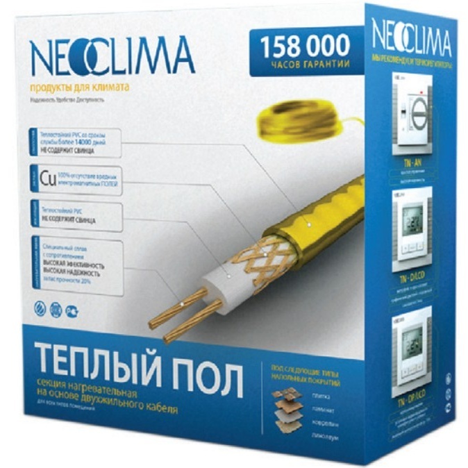 Нагревательный кабель 1 м<sup>2</sup> Neoclima