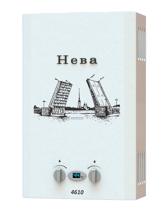 Газовый проточный водонагреватель Neva 4610 дворцовый мост, размер 550х340х150 - фото 3