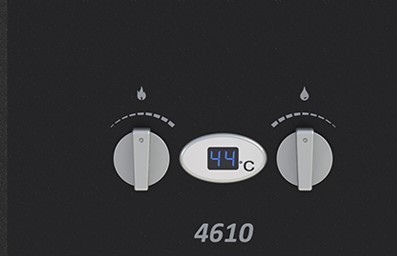 Газовый проточный водонагреватель Neva 4610 матовый чёрный, размер 550х340х150 - фото 4