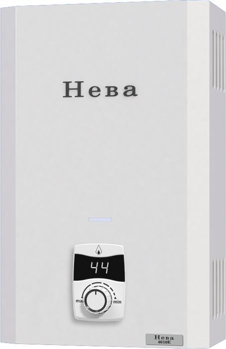 Газовый проточный водонагреватель Neva 4610Е, размер 550х340х150 - фото 2