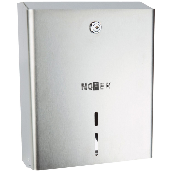 Диспенсер для туалетной бумаги Nofer 290х230х115 матовый (05103.S), цвет хром