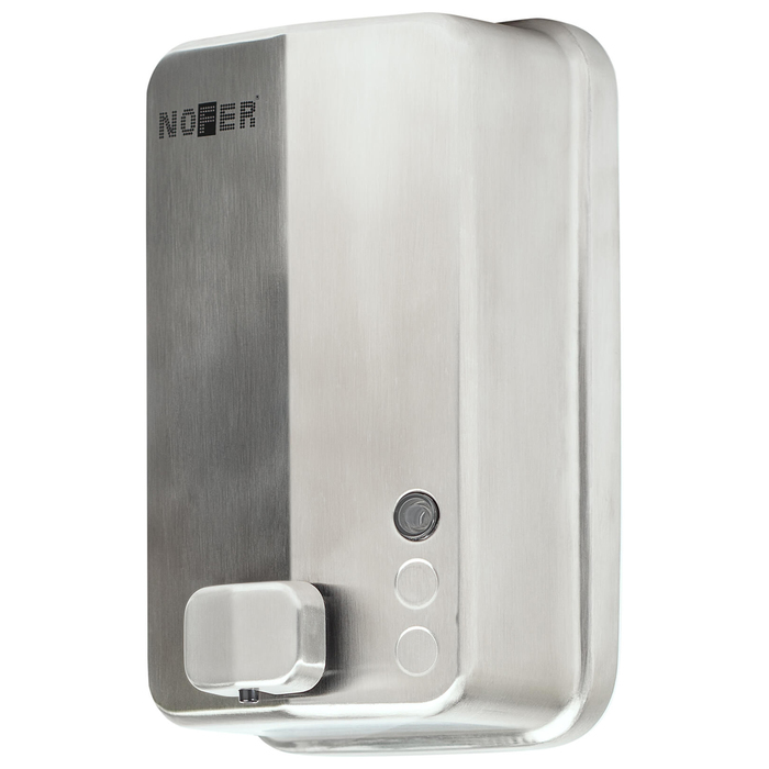 

Дозатор жидкого мыла Nofer, Nofer INOXevo матовый 1200 мл 200х125х95