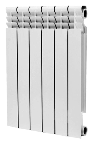 Алюминиевый радиатор OGINT Alpha 500 5 секц Qну=925Вт, цвет белый - фото 2
