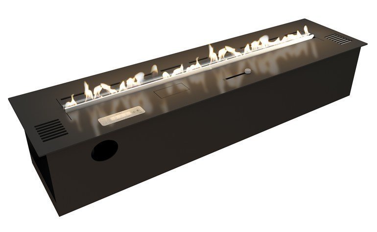

Биокамин с автоматической линией Planika, Planika Fire Line Electronic black, Хром