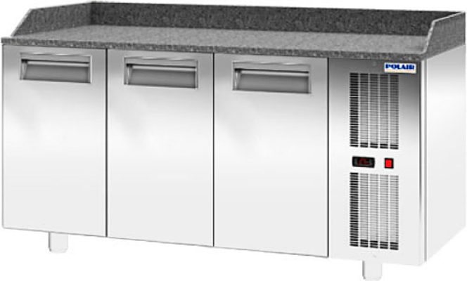 Холодильный стол Polair интерьерный стол из hpl женева 40 серый гранит