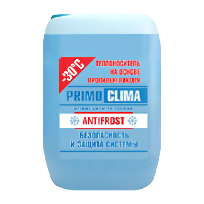 Теплоноситель Primoclima Antifrost Теплоноситель (Пропиленгликоль) -30C 10 кг теплоноситель теплогикс пропиленгликоль 65с 10кг