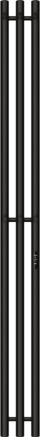 

Электрический полотенцесушитель вертикальная лесенка Primoclima, Черный, Primoclima Sol R C E Black 150*12 3