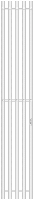 

Электрический полотенцесушитель вертикальная лесенка Primoclima, Белый, Primoclima Sol R C E White 150*24 5