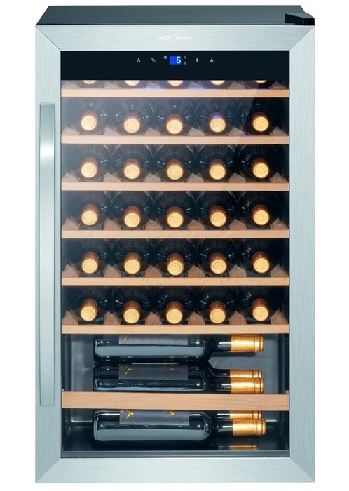 Отдельностоящий винный шкаф 22-50 бутылок ProfiCook светодиодная консоль пять звезд 90 x 200 см синяя 220в