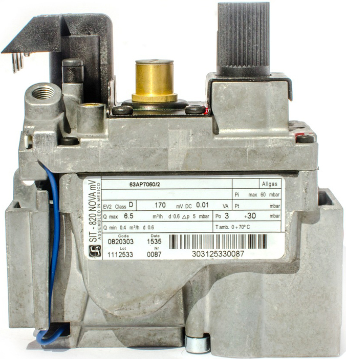 Газовый клапан Protherm 820 мВ SIT (20027516) регулятор расхода газа redius у 30 ар 40 кр1 манометр расходомер 05103