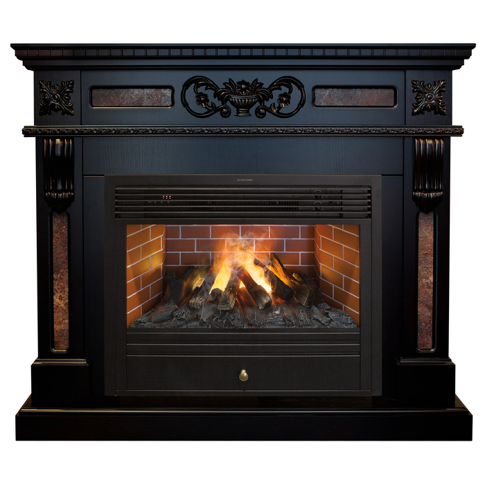 

Керамический каминный комплект Real-Flame, Античный дуб, Real-Flame Corsica 26 AO с очагом 3D Novara 26