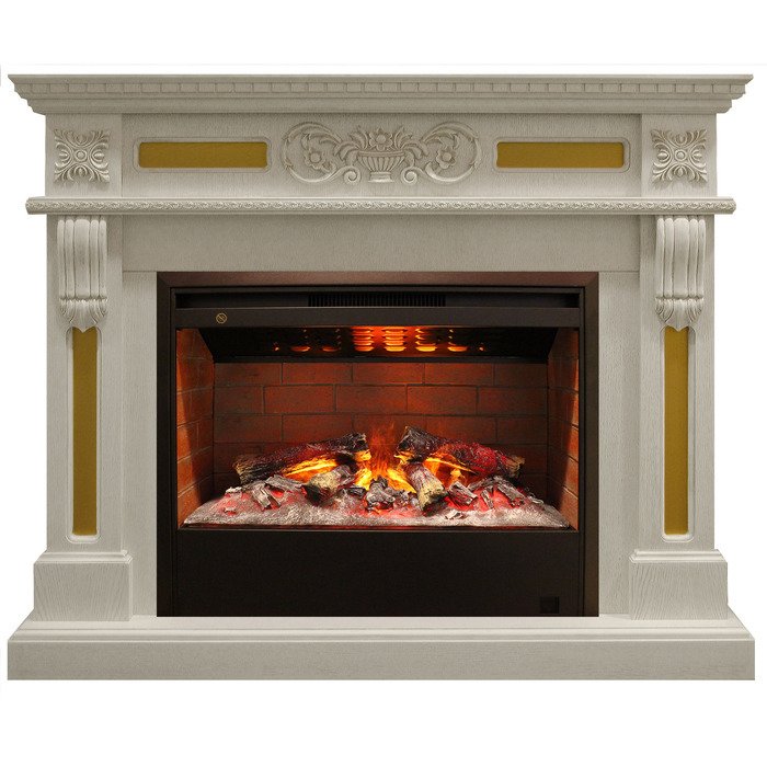 

Элитный камин Real-Flame, Real-Flame Corsica 26 WT с очагом 3D Helios 26, Дуб белый