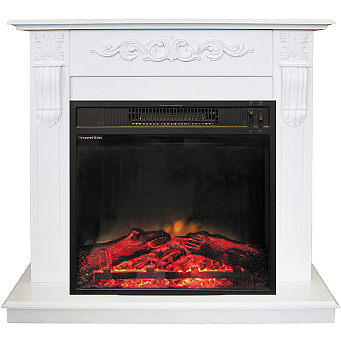 

Электрокамин с классическим очагом 2D Real-Flame, Белый дуб, Real-Flame Dominica AST WT Aston