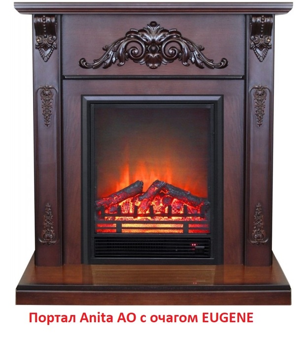 Современный электрический очаг Real-Flame EUGENE, цвет черный - фото 3