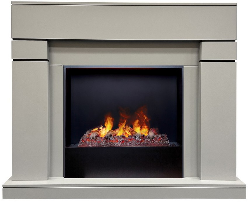 

Электрокамин с широким очагом 3D Real-Flame, Серый, Real-Flame LINDELSE 25,5/26 GR-P715 с очагом 3D Cassette 630 (Black вставка)