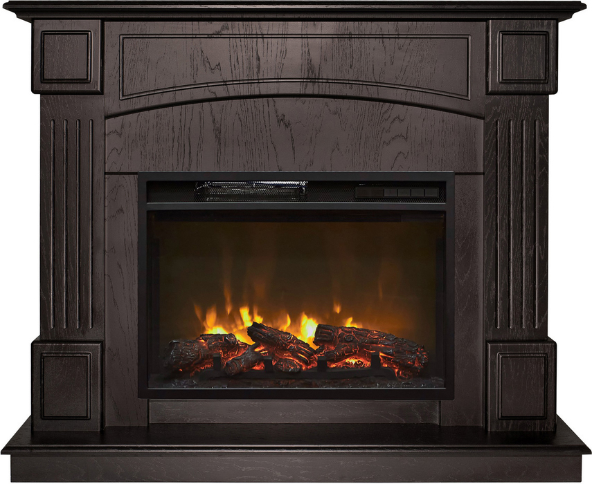 

Электрокамин с широким очагом 2D Real-Flame, Бежевый, Real-Flame MARSEILLES LUXE 24 WT белый дуб с золотой патиной с очагом MAGIC 24