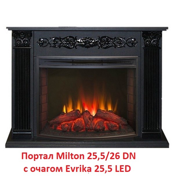 Деревянный портал для камина Real-Flame Milton 25,5/26 DN, цвет темный орех Real-Flame Milton 25,5/26 DN - фото 9