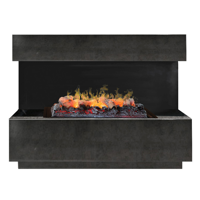 

Ультрасовременный электрокамин 3D с паром и звуком Real-Flame, Черная сталь, Real-Flame Modern CST 630 BLG с очагом 3D Cassette 630