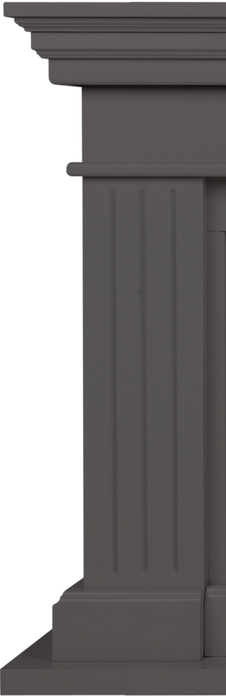Линейный электрокамин Real-Flame ONTARIO 45 GR с очагом JOKER 45, цвет серый - фото 4