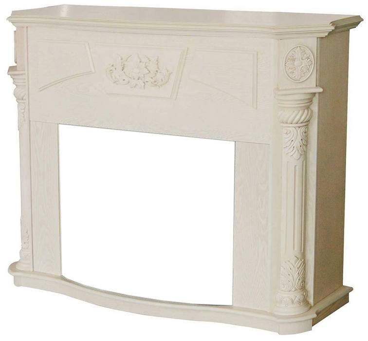 Деревянный портал для камина Real-Flame Sofia 26 WT, цвет белый - фото 1