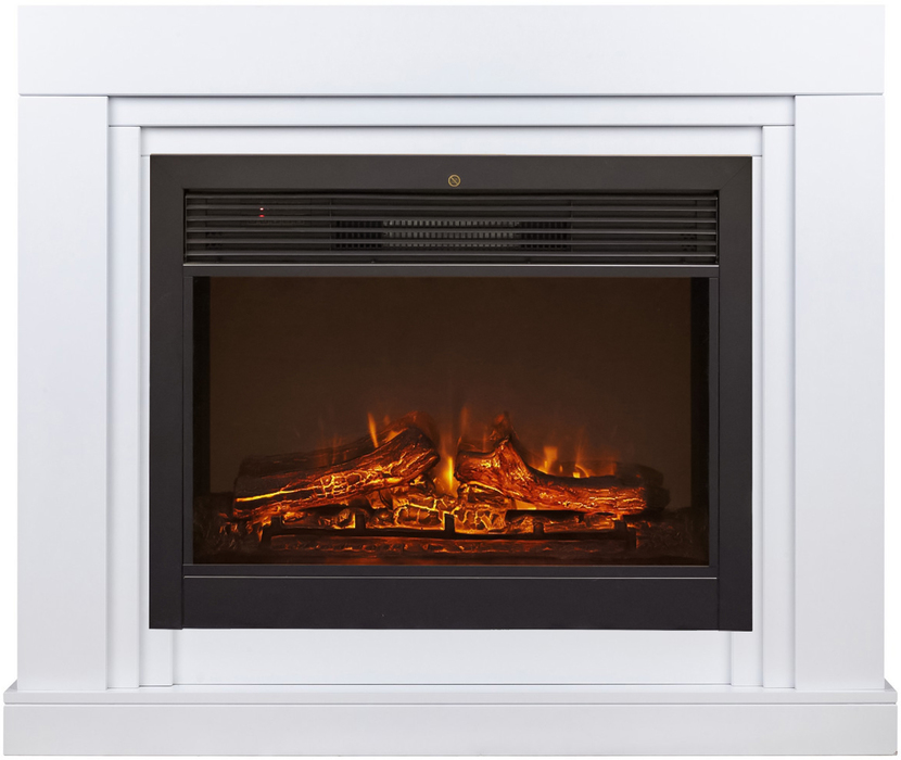 

Электрокамин с широким очагом 2D Real-Flame, Белый, Real-Flame STANLEY 26 WT белый с очагом GENIUS 26