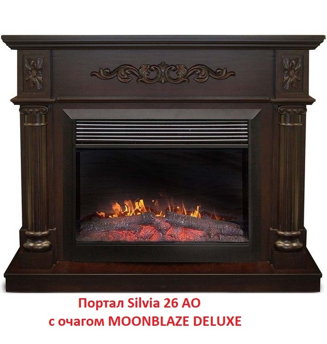 Деревянный портал для камина Real-Flame Silvia 26 AO, цвет античный дуб - фото 2