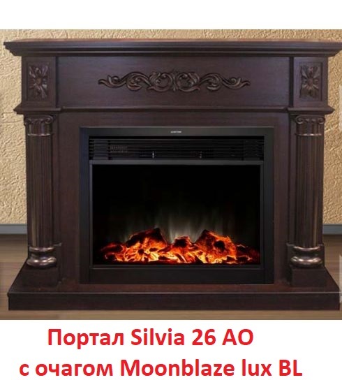 Деревянный портал для камина Real-Flame Silvia 26 AO, цвет античный дуб - фото 5