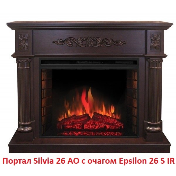 Деревянный портал для камина Real-Flame Silvia 26 AO, цвет античный дуб - фото 8