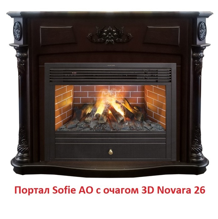 Деревянный портал для камина Real-Flame Sofia 26 AO, цвет античный дуб - фото 2