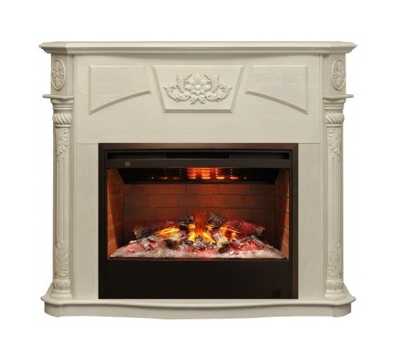 Деревянный портал для камина Real-Flame Sofia 26 WT, цвет белый - фото 9