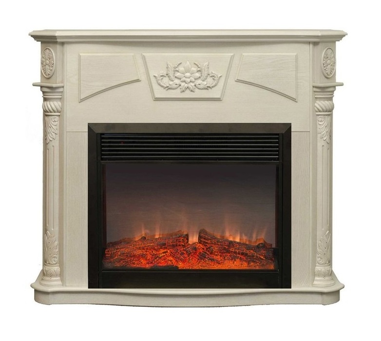 Деревянный портал для камина Real-Flame Sofia 26 WT, цвет белый - фото 8