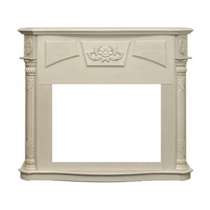 Деревянный портал для камина Real-Flame Sofia 26 WT, цвет белый - фото 2