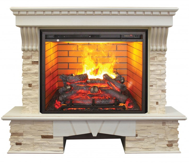 

Электрокамин с широким очагом 3D Real-Flame, Сланец, Real-Flame Sorento 25,5/26 с очагом 3D Leeds 26