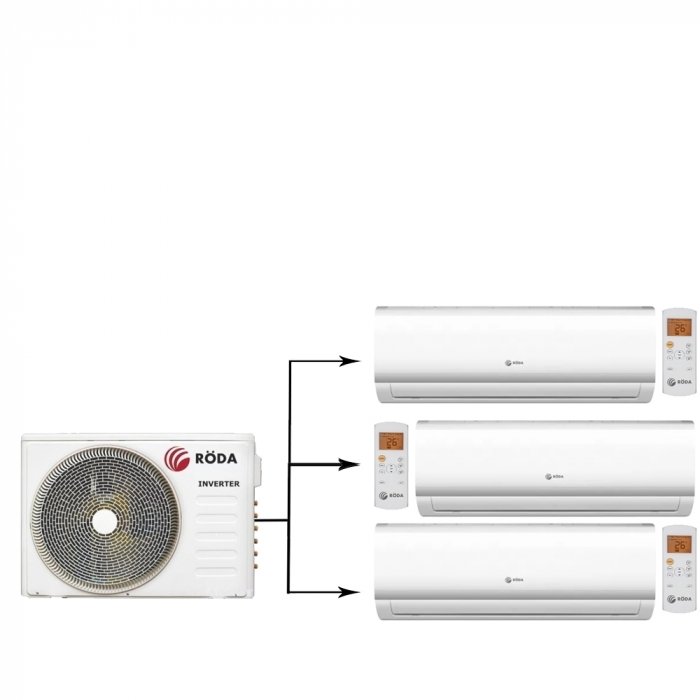 Мульти сплит-система на 3 комнаты Roda