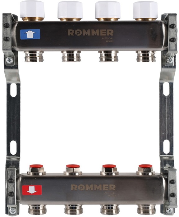 Для отопления Rommer 1/3/4x4 с запорными клапанами (RMS-3200-000004) для отопления rommer 1 3 4x10 с запорными клапанами rms 3200 000010